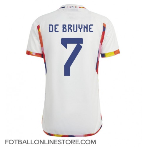 Billige Belgia Kevin De Bruyne #7 Bortetrøye VM 2022 Kortermet